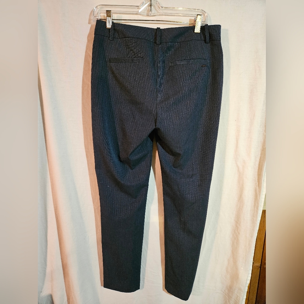 Calvin Klein Women's Blue Pinstripe Dress Slacks Size 4 - Picture 2 of 11